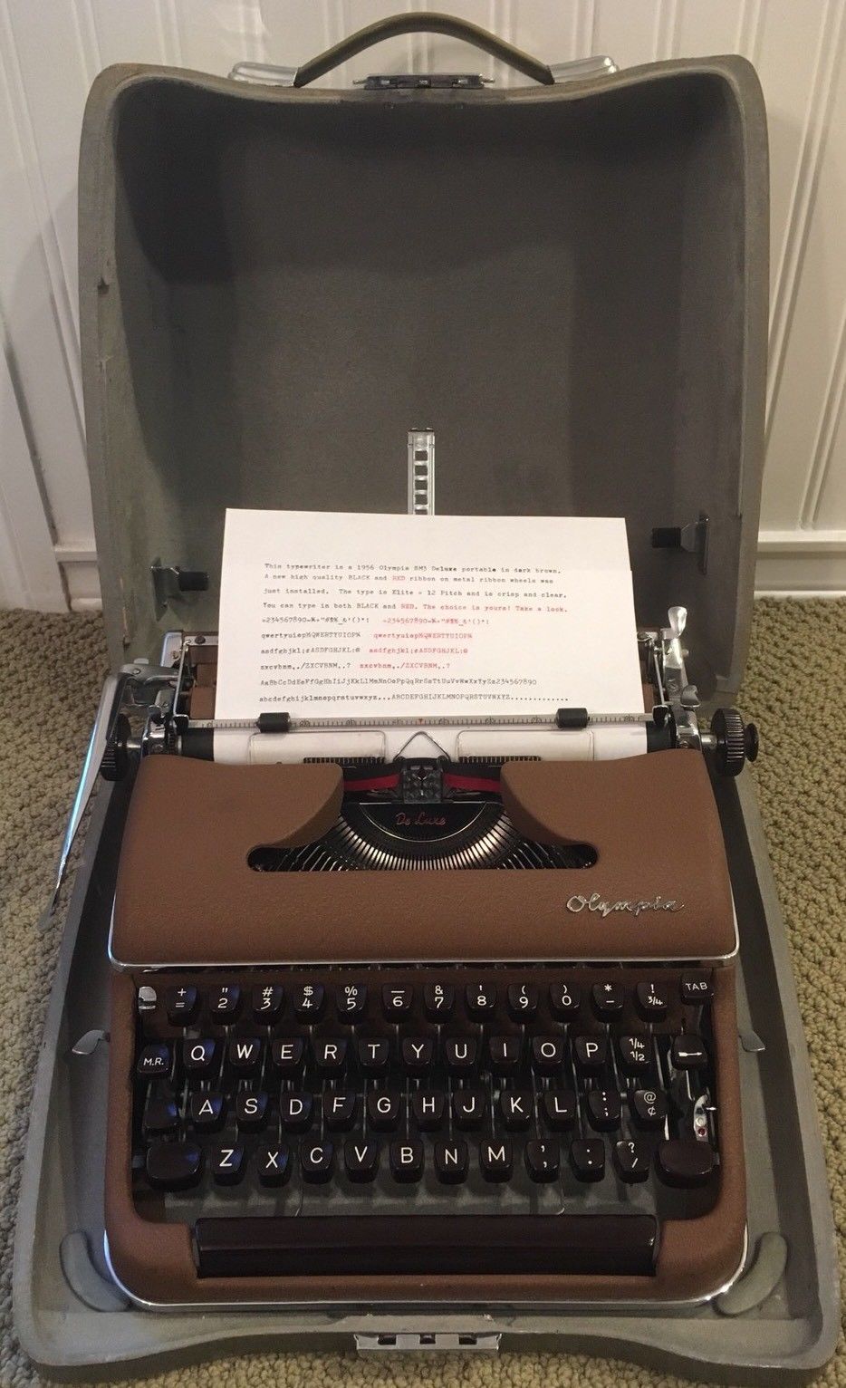 olympia typewriter serial numbers